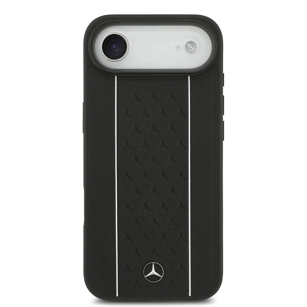 Mercedes Benz iPhone 17 Air Orjinal Lisanslı M-safe Şarj Özellikli Şeritli Yıldız Desenli Metal Logolu Deri Kılıf Mercedes Benz iPhone 17 Air Orjinal Lisanslı M-safe Şarj Özellikli Şeritli Yıldız Desenli Metal Logolu Deri Kılıf